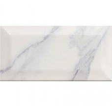 Керамическая плитка Modern Ceramics Metro Marble Bianco 7,5*15 белая
